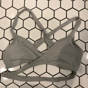 Silver sparkle Aerie bikini top